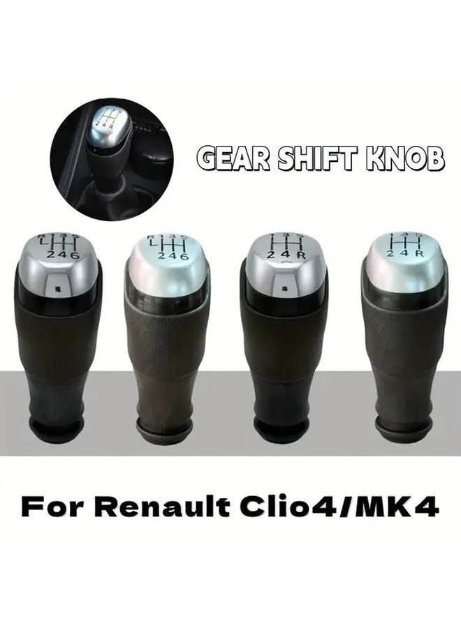 Glossy 6 Speed Manual Gear Shift Knob For Renault Clio IV MK4 2012 2019 Non Slip Grip Quick Installation - Image 1